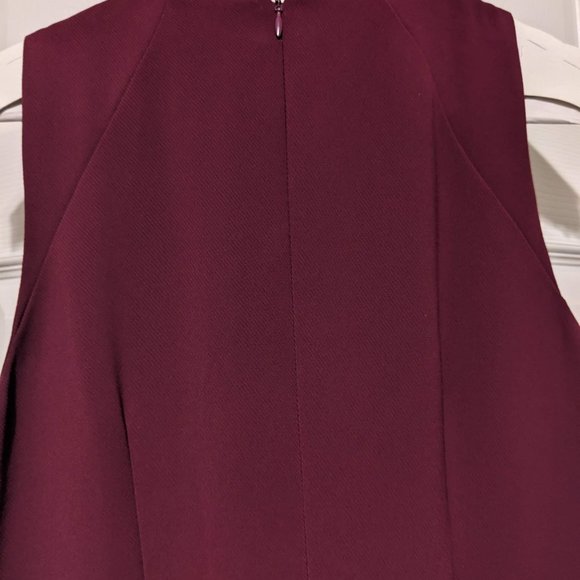 Carmen Marc Valvo Infusion burgundy dress- size 6 - Picture 6 of 9
